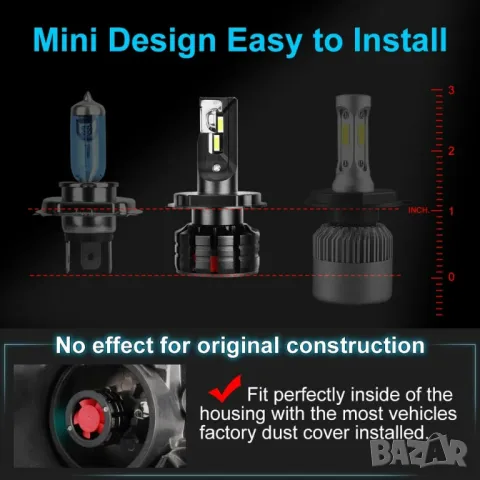 ЛЕД/LED диодни крушки за фарове. CSP , снимка 2 - Аксесоари и консумативи - 25281293