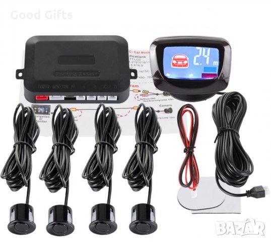 Парктроник комплект за всички модели + LCD дисплей, снимка 2 - Аксесоари и консумативи - 29524288