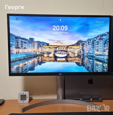 Монитор LG 27UL550-W - 27 инча, IPS матрица, снимка 2 - Монитори - 47500809