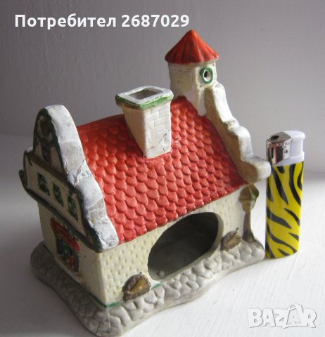 Керамика: къща-свещник, танц-хоро, магаре-кана, Бусинска керамика, солница или пепелник, цървули, снимка 3 - Статуетки - 30595007