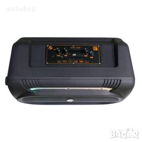 Караоке тонколона, безжична, FM радио, TF карта, USB порт - KTS-1329, снимка 3 - Bluetooth тонколони - 40105668