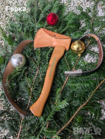 Немска брадва с кожен Пожарникарски колан, снимка 2 - Антикварни и старинни предмети - 52774111