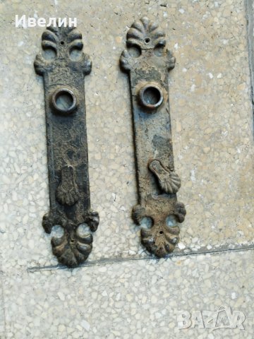 стари метални шилдове за врата, снимка 2 - Антикварни и старинни предмети - 30072797