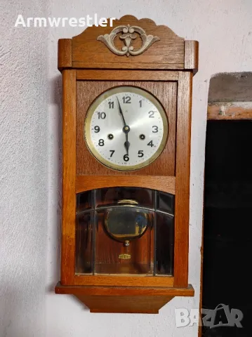 Немски Механичен Стенен Часовник Хамбург Американ