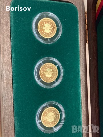 Златен сет монети 24K, снимка 5 - Колекции - 29987412