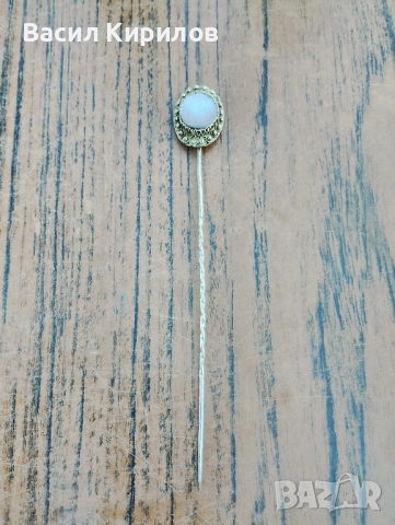 Игла винтидж Сребърна , снимка 2 - Антикварни и старинни предмети - 52226557