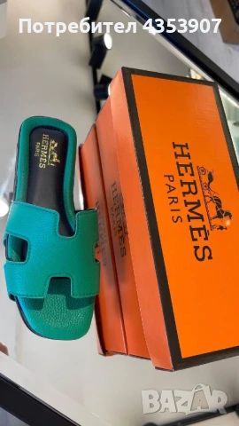 Дамски чехли Hermes, снимка 7 - Чехли - 50780897