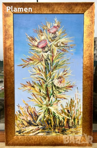 КАРТИНА МАСЛО НАТЮРМОРТ МИЛА МУСАКОВА 2007 Г.