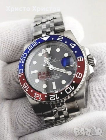 Мъжки луксозен часовник ROLEX GMT-MASTER II PEPSI , снимка 17 - Мъжки - 37098454