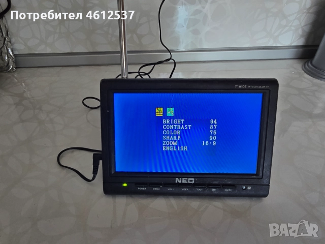Преносим телевизор Нео за автомобили 7 инча