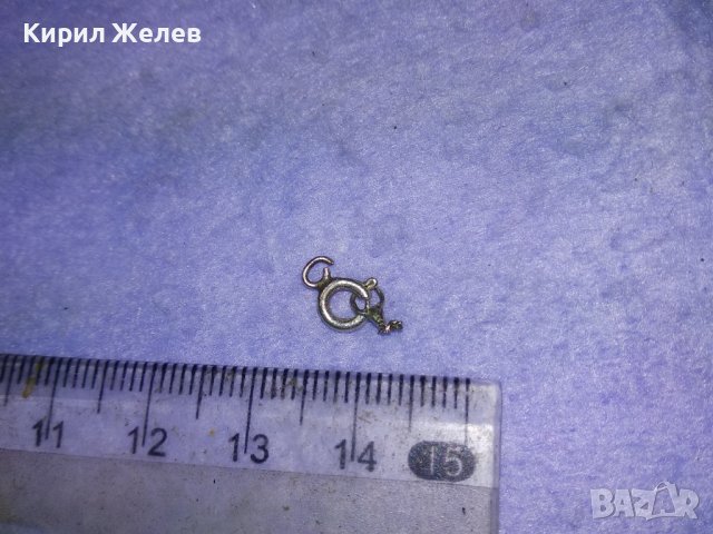 Стара СРЕБЪРНА КАРАБИНКА ЗАКОПЧАЛКА За ГРИВНА ВЕРИЖКА КОЛИЕ СРЕБРО 925 За РЕМОНТ ЧАСТИ 40653, снимка 8 - Други - 42761120