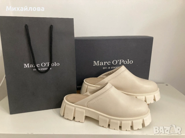 Кожено сабо, чехли, естествена кожа Marc O'Polo, размер 40