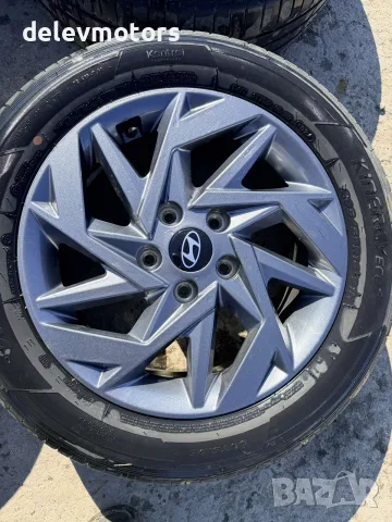Джанти алуминиеви 5x114.3 16 цола 6.5J, ET46 с гуми 205/55/16 от Hyundai Elantra 7, 1.6 MPI, снимка 8 - Части - 56240314