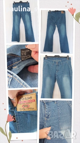 Три различни броя / Винтидж Дамски маркови дънки "Bellino", "Just woman" и "Verso" , снимка 14 - Дънки - 54098859