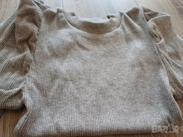 Дамска блуза с буфон ръкав, р.М, снимка 4 - Блузи с дълъг ръкав и пуловери - 47946215