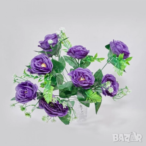 Изкуствени рози – Стилна и трайна декорация в пет изящни цвята, снимка 7 - Други стоки за дома - 52137668