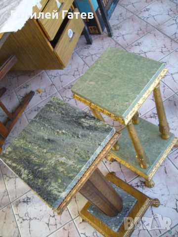 Винтидж Пиедестали - Постаменти, снимка 3 - Антикварни и старинни предмети - 53146496