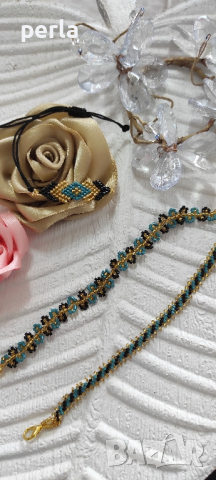 Ръчно изработени гривни от стъклени мъниста миюки , снимка 4 - Гривни - 44657363