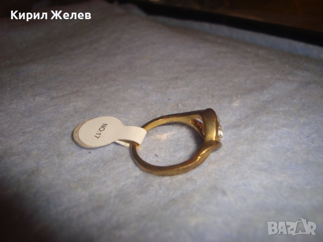 Нов ИЗИСКАН ПОЗЛАТЕН ФЕШЪН ПРЪСТЕН с ЮВЕЛИРНО ФАСЕТИРАНИ ЦИРКОНИ 7082, снимка 9 - Пръстени - 37472897