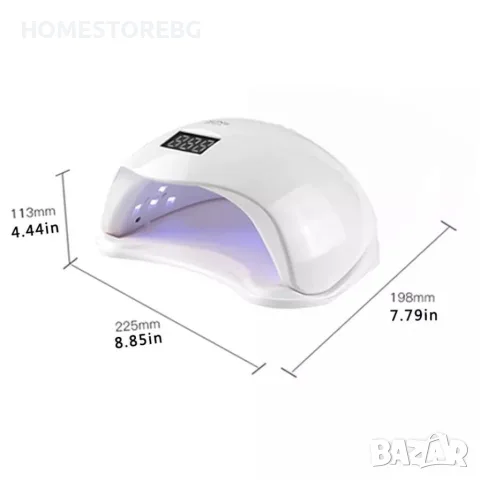 Елегантна и компактна UV LED лампа за нокти SUN5 с висока мощност-48W