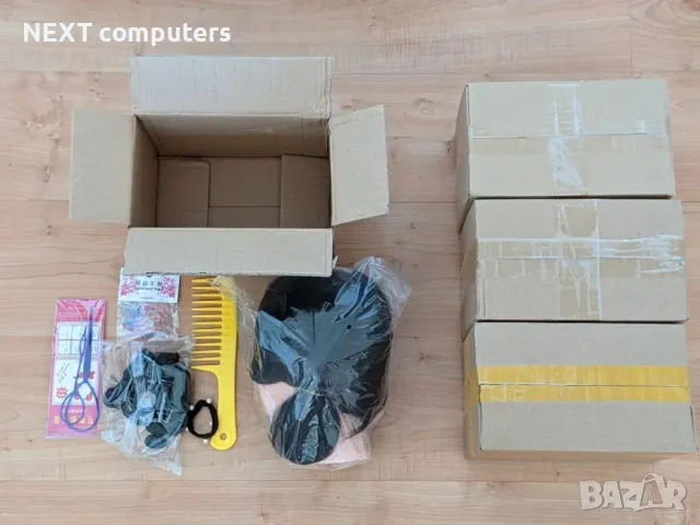 Фризьорска тренировъчна глава с ЕСТЕСТВЕНА коса 60см +стойка +аксесоар, снимка 11 - Друго - 47903169