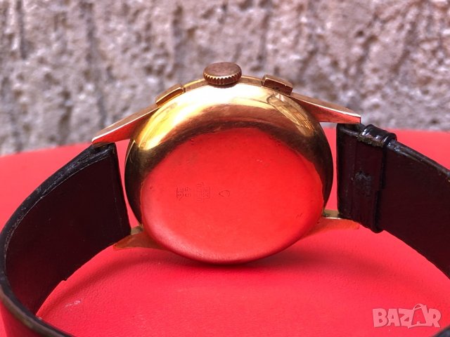 Златен мъжки ръчен часовник от розово злато хронограф CHRONOGRAPHE SUISSE, снимка 6 - Мъжки - 22907742