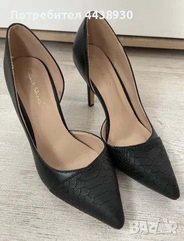 Черни обувки на висок ток , снимка 1
