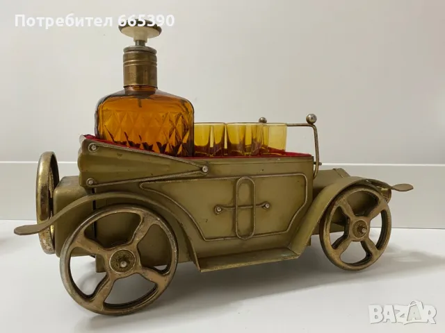 Рядка музикална кутия с гарафа и чаши, снимка 4 - Антикварни и старинни предмети - 48833201