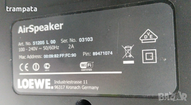  НАЙ ДОБРАТА ОФЕРТА Löwe 51205L00 AirSpeaker  iPod touch, iPhone, iPad, iTunes, снимка 7 - Тонколони - 53306617
