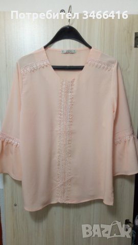 Елегантна дамска блуза с дантела, снимка 1 - Ризи - 37745348