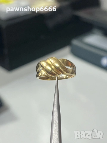 Златен пръстен 18 карата 3,32 грама , снимка 2 - Пръстени - 54162776