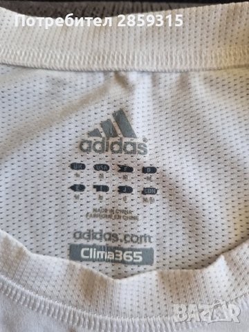 Adidas - оригинална мъжка тениска - размер М, бял цвят, снимка 4 - Тениски - 44163867
