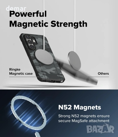 Кейс Ringke Onyx Alpha за Samsung Galaxy S26 Ultra [Съвместим с MagSafe], снимка 4 - Калъфи, кейсове - 53900350