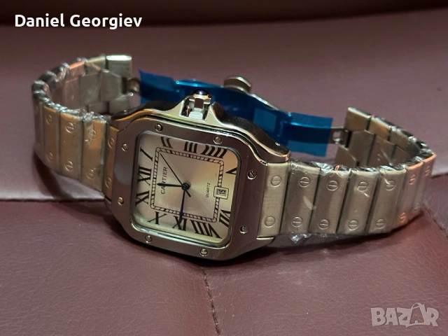 НОВ Часовник Cartier Santos XL с автоматичен механизъм