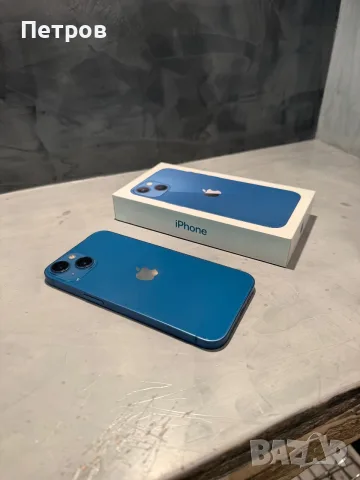 КАТО НОВ Iphone 13 Blue 128 GB, снимка 4 - Apple iPhone - 56132702