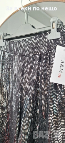 Дамски Панталон Свободен Силует С Пайети Код BS-129, снимка 4 - Панталони - 52770333