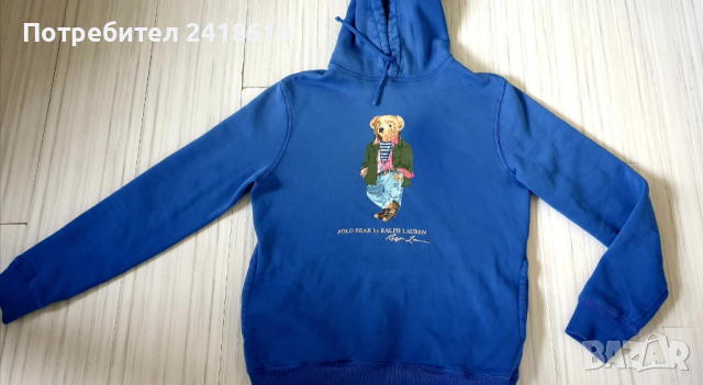 POLO Ralph Lauren Bear Hoodie Mens Size S/  M ОРИГИНАЛ! Мъжки Суичър!, снимка 6 - Суичъри - 52539260