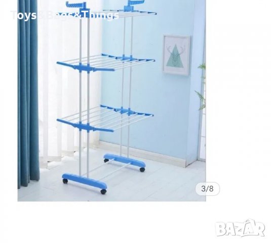 Сушилник, Трислойна многофункционална стойка/ простор за сушене на дрехи, снимка 5 - Сушилници - 31451610