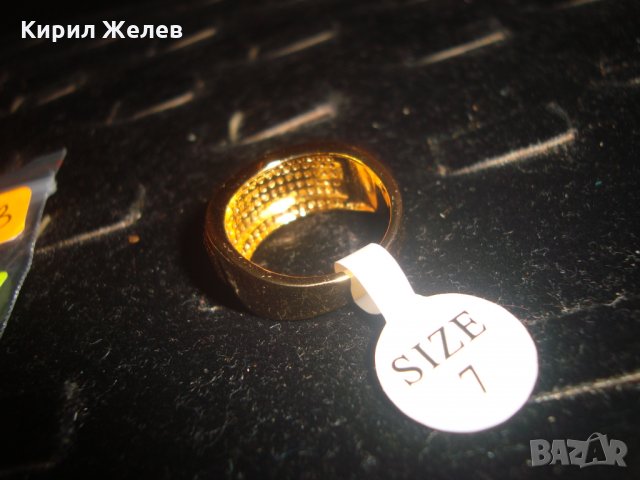 ПОЗЛАТЕН КРАСИВ ПРЪСТЕН ЧИСТО НОВ с ИНКРУСТИРАНИ ЦИРКОНИ 9483, снимка 6 - Пръстени - 31247353