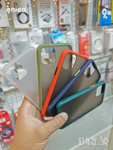 Удароустойчив кейс с цветен бутон за iPhone 11 11 Pro, снимка 2 - Калъфи, кейсове - 28088159