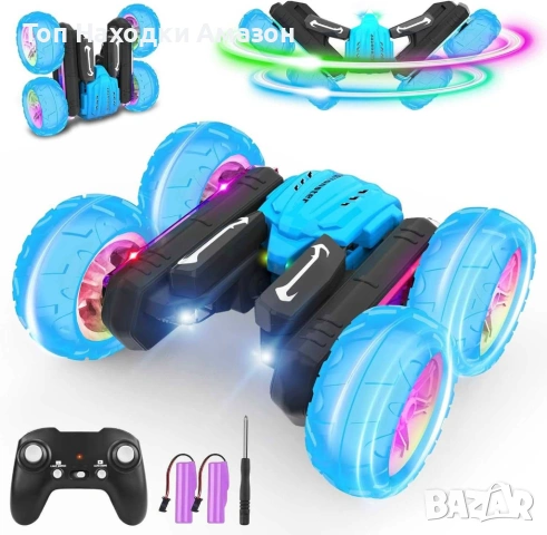 Детска Каскадьорска кола с дистанционно управление 