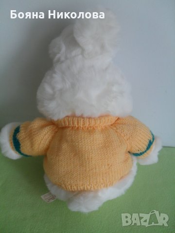 Голямо плюшено зайче с пуловер - НОВО, идея за подарък , снимка 4 - Плюшени играчки - 31229814