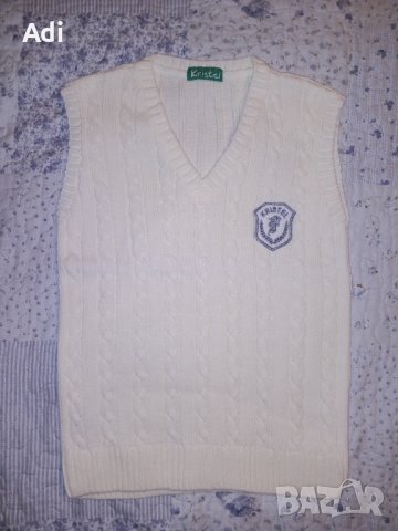 Плетен пуловер без ръкави, снимка 3 - Детски пуловери и жилетки - 34268648