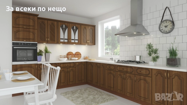 Кухненски шкаф OREH горен В-60/72 РЕШЕТКА орех/орех мускат патина Код P1637, снимка 2 - Шкафове - 52929204