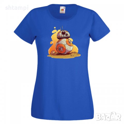 Дамска тениска Star Wars BB-8 WOMEN Star Wars Игра,Изненада,Подарък,Геймър,, снимка 4 - Тениски - 36788699