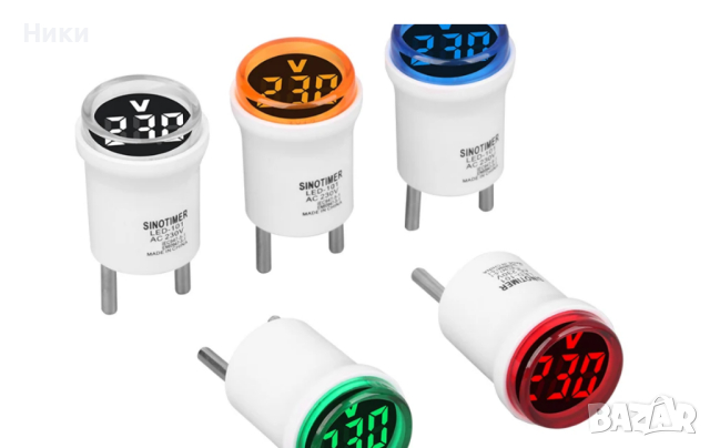 30 мм AC 230V волтметър с LED цифров дисплей , снимка 2 - Друга електроника - 44732333