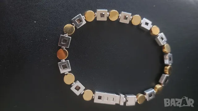 Златна гривна с брилянти, снимка 3 - Гривни - 47793130