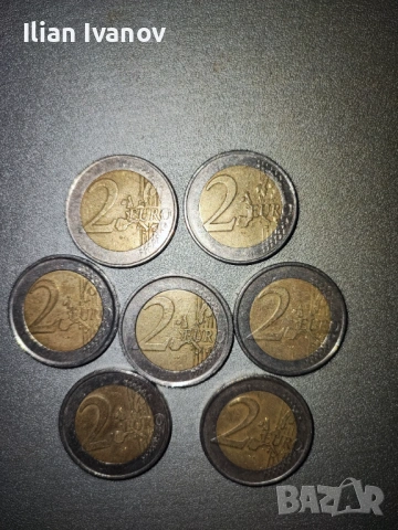 Евро монети от 2, 1, 0.5, 0.20, 0.10, 0.05, снимка 14 - Колекции - 53202752