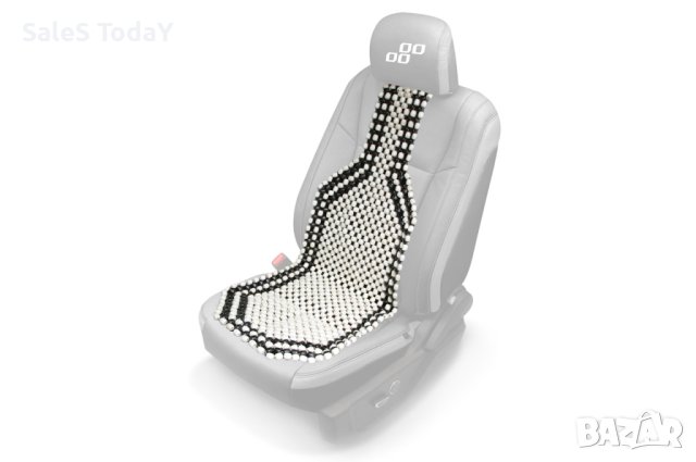 Масажор за кола, калъф за седалка, дървени топчета, черен, снимка 3 - Аксесоари и консумативи - 40093407