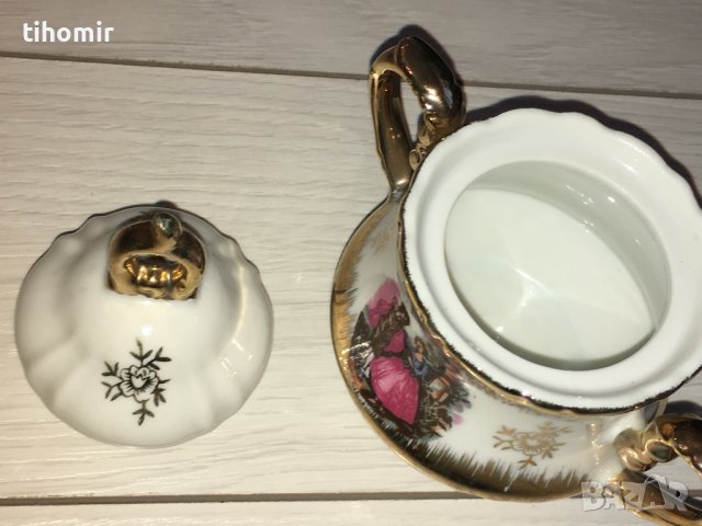 Двоен сет чаши за кафе и захарница, снимка 6 - Чаши - 39348016